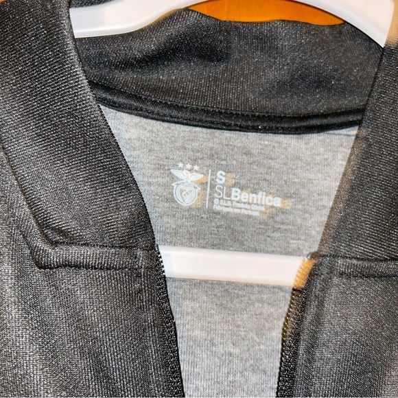 Men SL Benfica black Training Jacket full Zipped sports size Small S - Picture 3 of 5